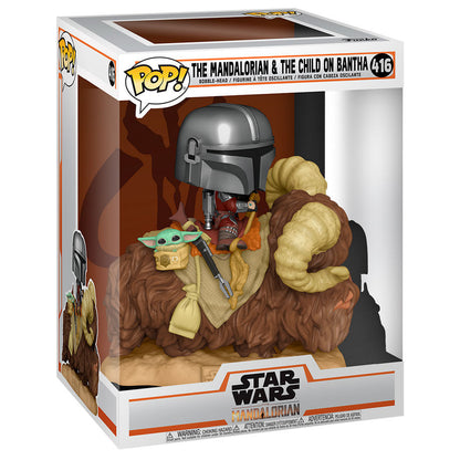 Figura POP! de Mando con Child sobre un bantha - 3