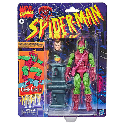 Figura articulada del Duende Verde de Spider-Man con planeador y accesorios - 3