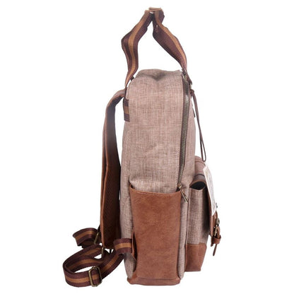 Mochila Harry Potter Platform 9 3/4 en beige y marrón - 3