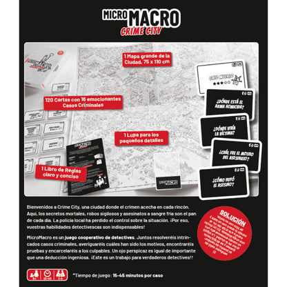 Caja de MicroMacro Crime City, juego de mesa cooperativo de detectives - 2