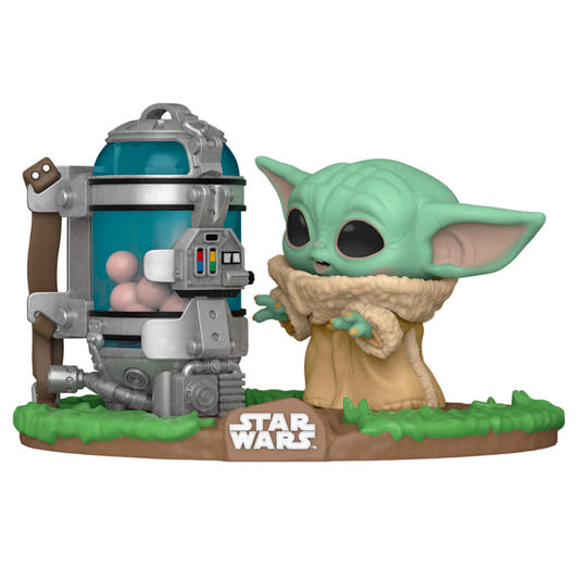 Figura Funko POP! de The Child junto a una cápsula de Star Wars - 2