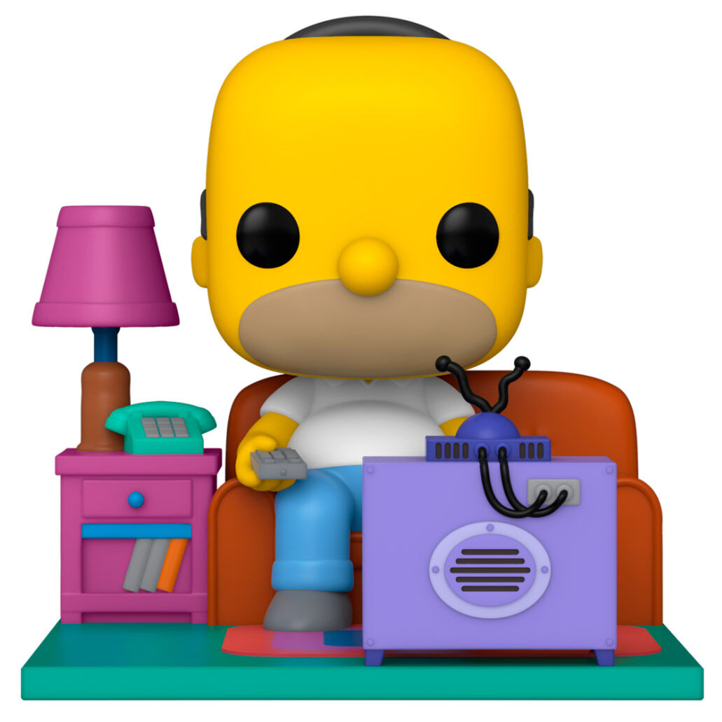 Figura Funko POP! de Homer Simpson viendo la televisión en el sofá - 2