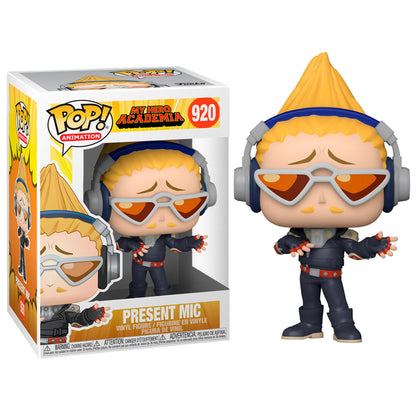 Figura Funko POP! de Present Mic de My Hero Academia con gafas naranjas y auriculares