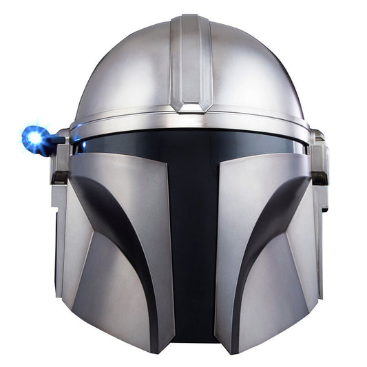 Casco electrónico plateado de The Mandalorian Star Wars