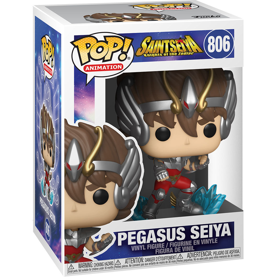 Figura Funko POP! de Pegasus Seiya con armadura plateada - 3