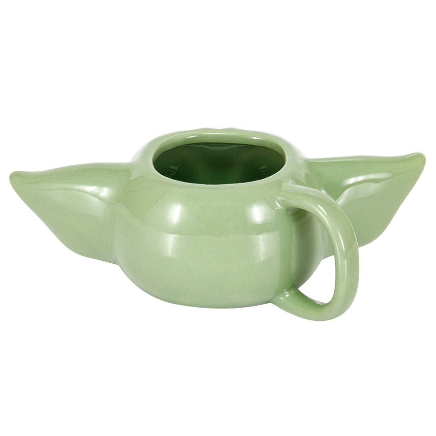 Taza 3D verde con el rostro de The Child de Star Wars - 3