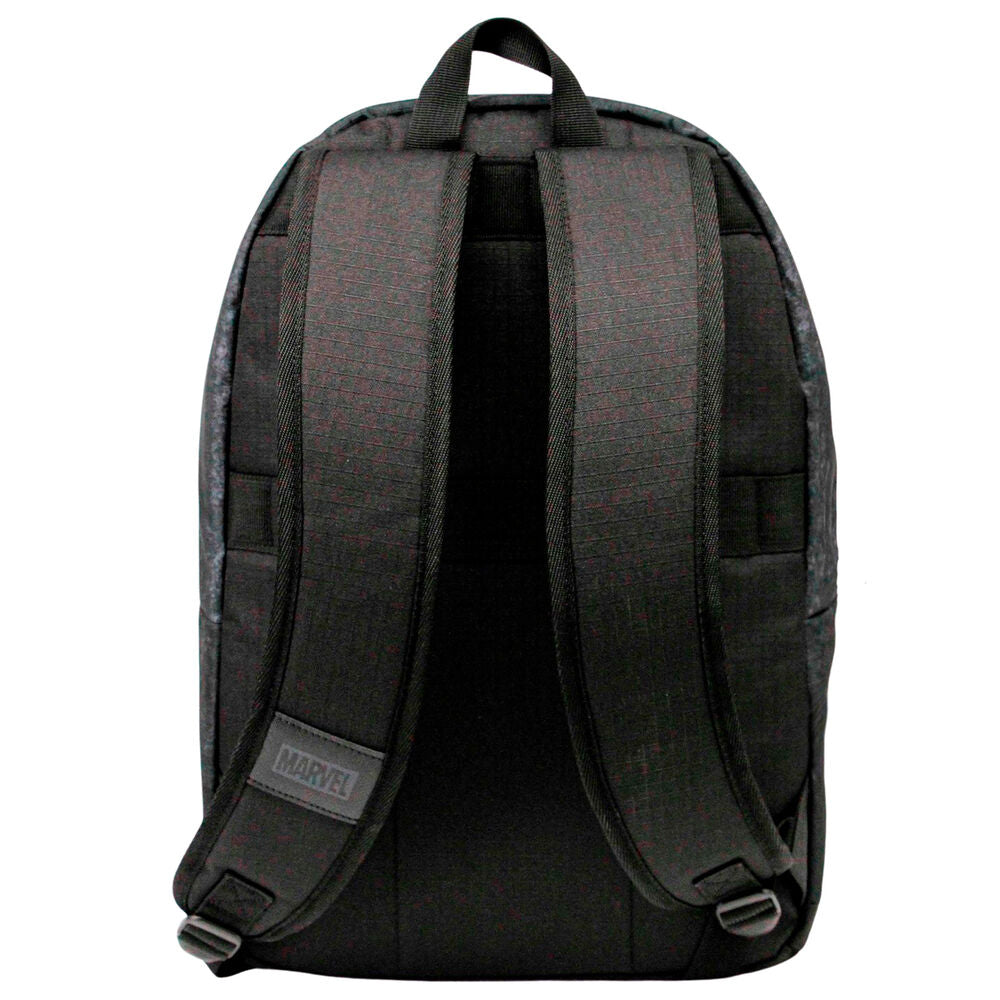 Mochila Marvel de Capitán América negra y gris con escudo - 4