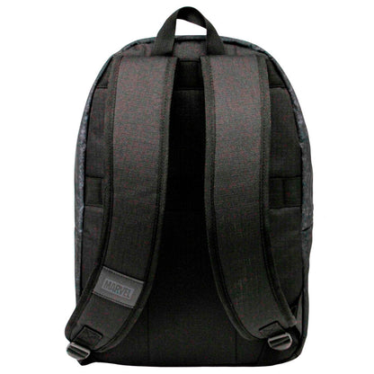 Mochila Marvel de Capitán América negra y gris con escudo - 4