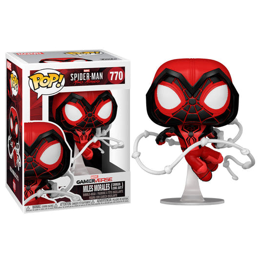 Figura Funko POP! de Miles Morales Spider-Man con traje Crimson Cowl Suit - 2
