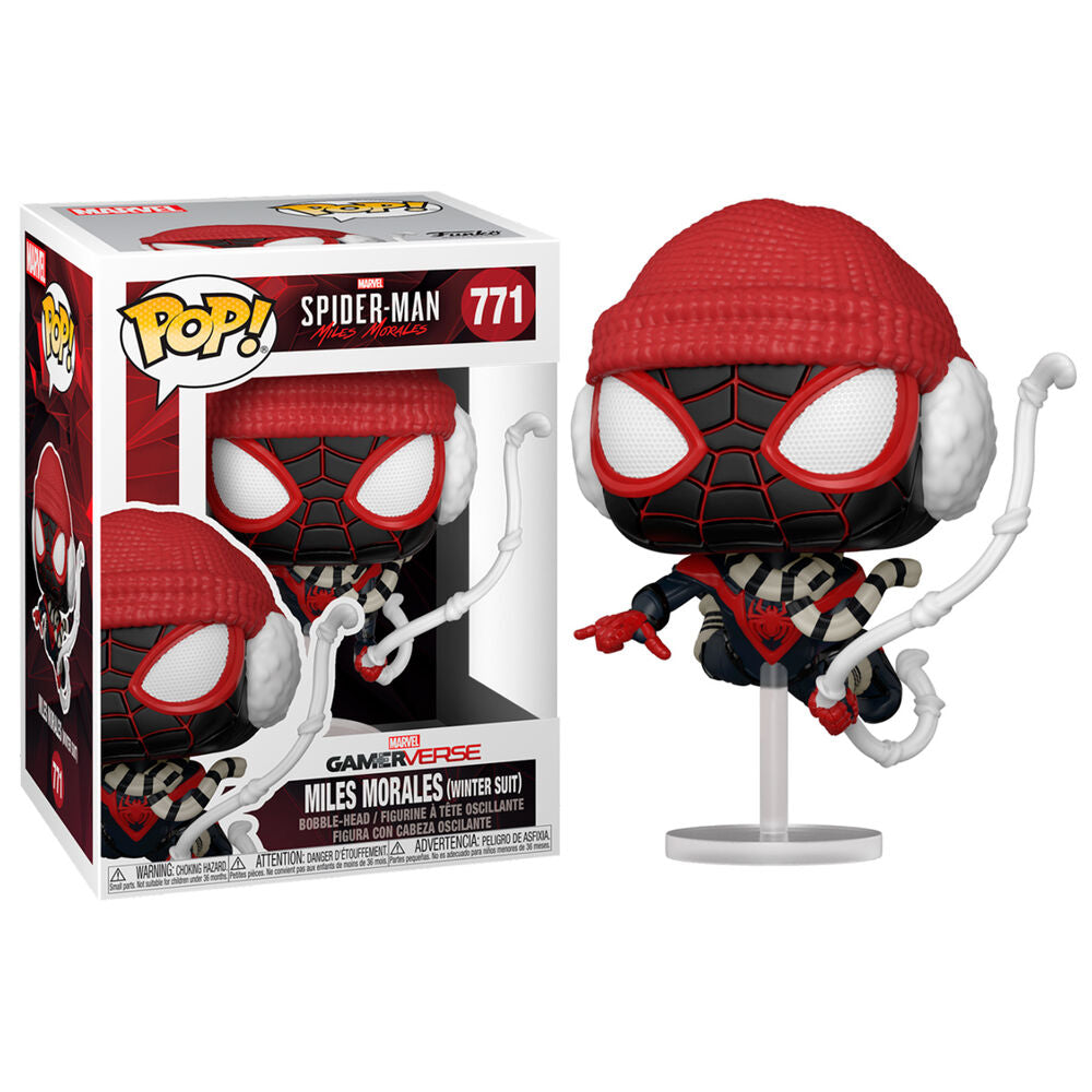 Figura Funko POP! de Spider-Man Miles Morales con traje de invierno - 2