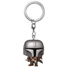 Llavero FUNKO Pocket POP! de The Mandalorian con casco gris plateado