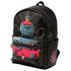 Mochila negra Hogwarts Express de Harry Potter con ilustración del tren