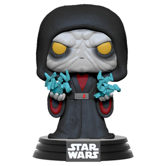 Figura Funko POP! de Palpatine con efectos azules en caja con ventana - 2