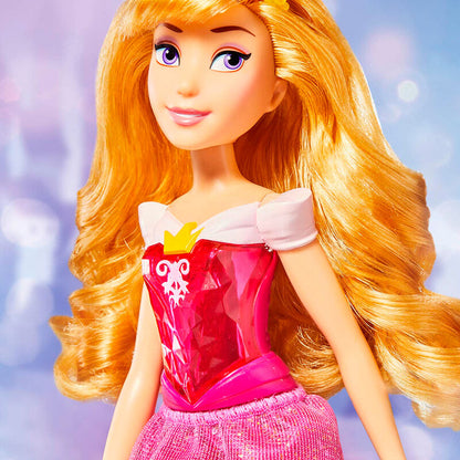 Muñeca Aurora de La Bella Durmiente con vestido rosa y tiara dorada - 5