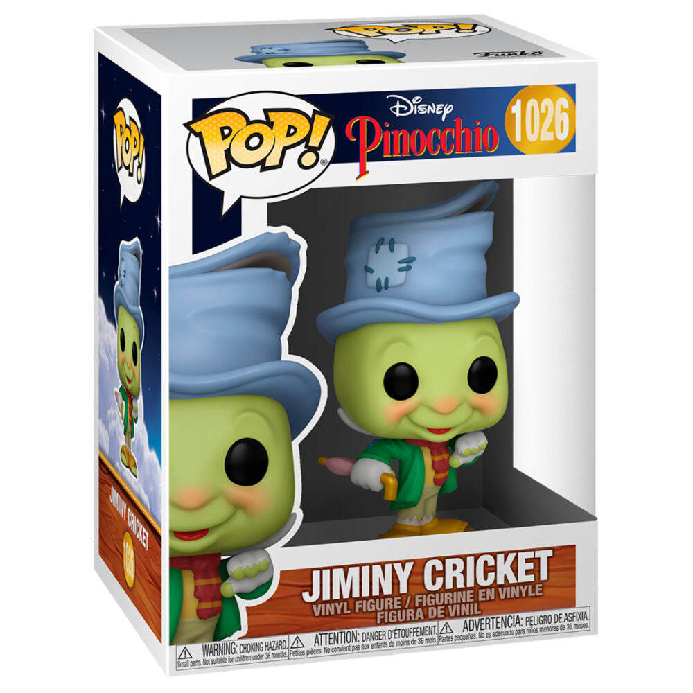 Figura Funko POP! de Jiminy Cricket de Disney Pinocho en caja