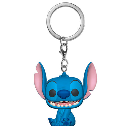 Llavero Funko Pocket Pop de Stitch sentado con anilla metálica - 2