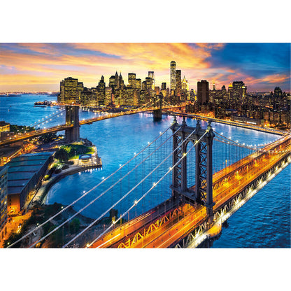 Puzzle Clementoni de 3000 piezas con skyline y puentes de Nueva York - 2