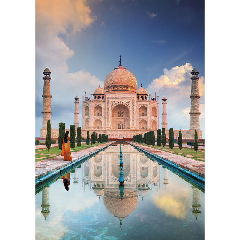 Puzzle Clementoni de 1500 piezas con el Taj Mahal reflejado en el estanque - 2