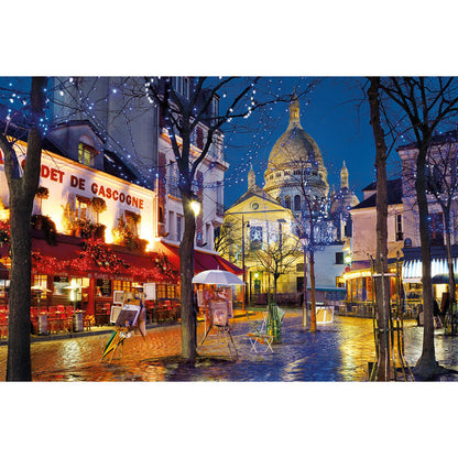 Puzzle Clementoni de 1500 piezas con Montmartre de noche - 2