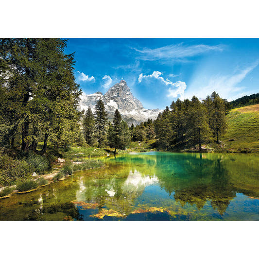Puzzle Clementoni Lago Azul de 1500 piezas con lago y montañas - 2