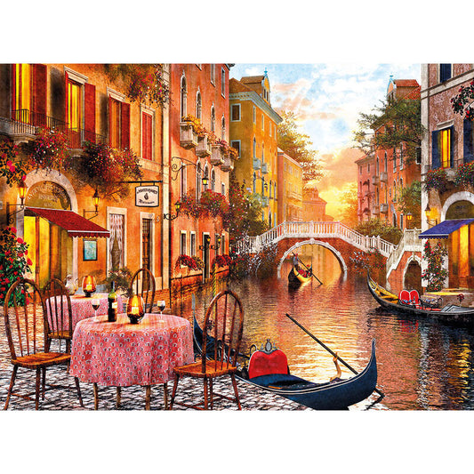 Puzzle Clementoni de 1500 piezas con escena de Venecia, canal y góndolas - 2