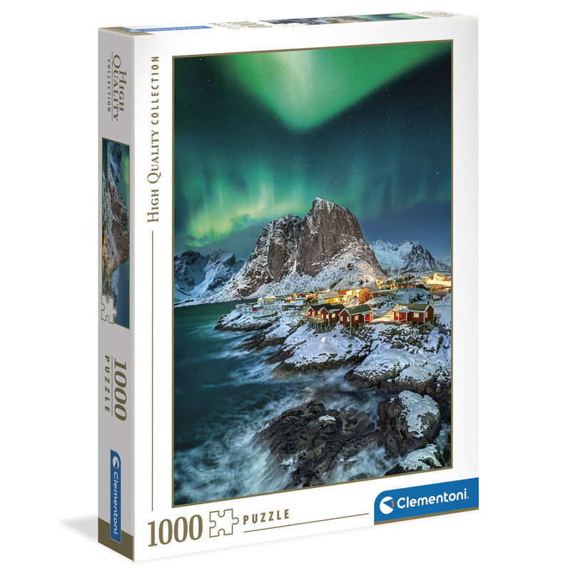 Puzzle Clementoni de las islas Lofoten con aurora boreal