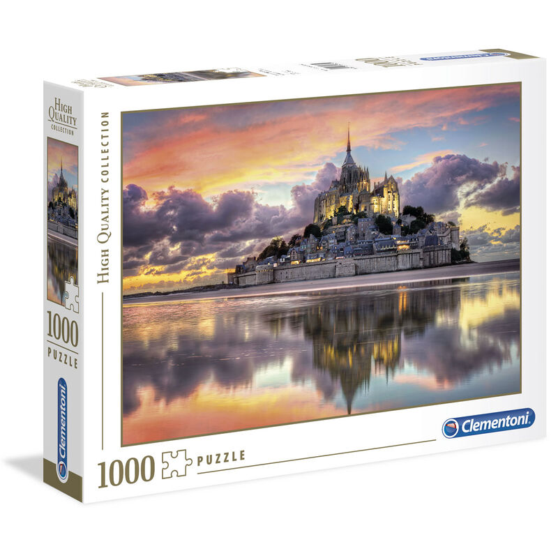 Puzzle Clementoni del Mont Saint-Michel al atardecer