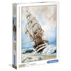 Puzzle Clementoni de 1000 piezas con el velero Amerigo Vespucci navegando