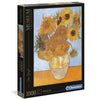 Caja del puzzle Clementoni Los Girasoles de Van Gogh de 1000 piezas