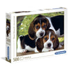 Puzzle Clementoni de 500 piezas con imagen de cachorros