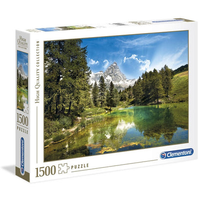 Puzzle Clementoni Lago Azul de 1500 piezas con lago y montañas