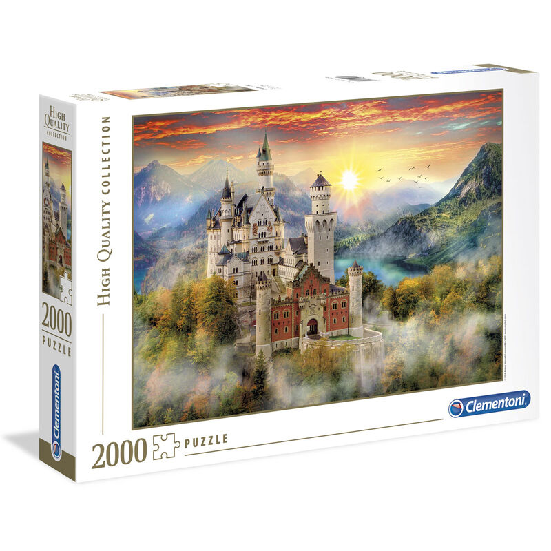 Puzzle Clementoni de 2000 piezas con el castillo de Neuschwanstein