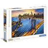 Puzzle Clementoni de 3000 piezas con skyline y puentes de Nueva York