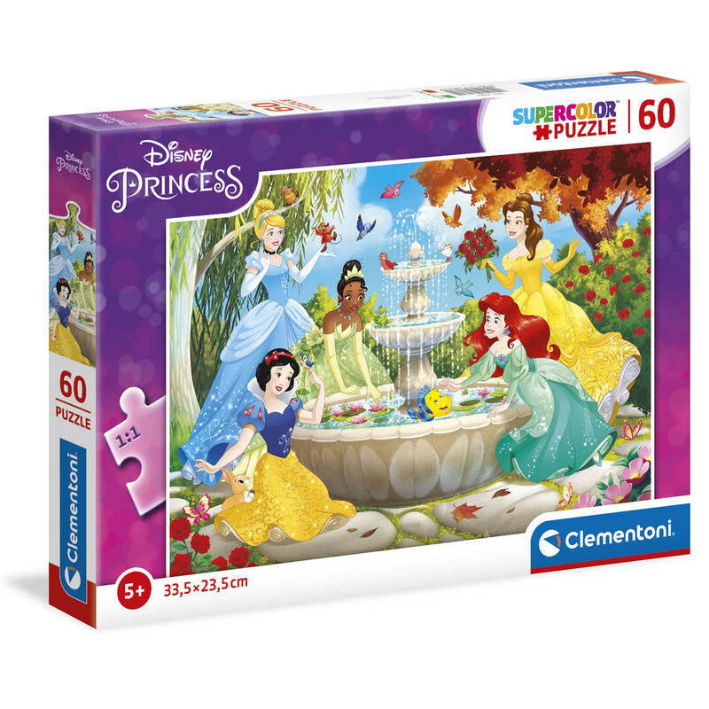 Puzzle Clementoni Disney Princesses de 60 piezas con cinco princesas