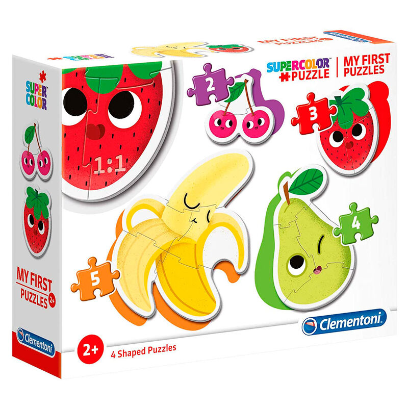 Caja Clementoni My First Puzzle con cuatro puzles de frutas