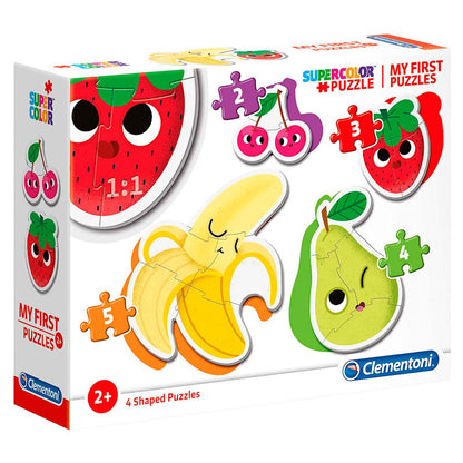 Caja Clementoni My First Puzzle con cuatro puzles de frutas