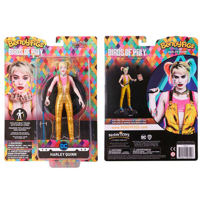 Figura flexible Bendyfigs de Harley Quinn en blíster