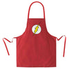 Delantal rojo de Flash DC Comics con emblema del rayo