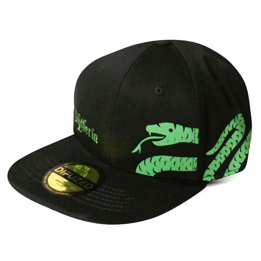 Gorra negra de Slytherin Harry Potter con bordado verde y serpiente - 3