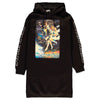 Vestido sudadera negro Star Wars con capucha y estampado frontal