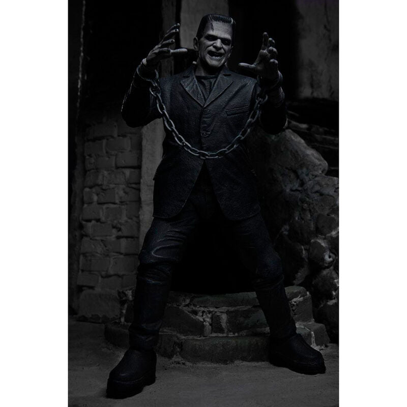 Figura NECA Frankenstein Monster en blanco y negro - 5