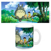 Taza de cerámica de Totoro pescando con personajes de Mi vecino Totoro