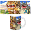 Taza de cerámica de Mi vecino Totoro con Totoro y Nekobus