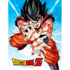 Póster de cristal de Goku en acción de Dragon Ball Z
