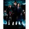 Póster de cristal de Harry Potter con varios personajes en una escena grupal