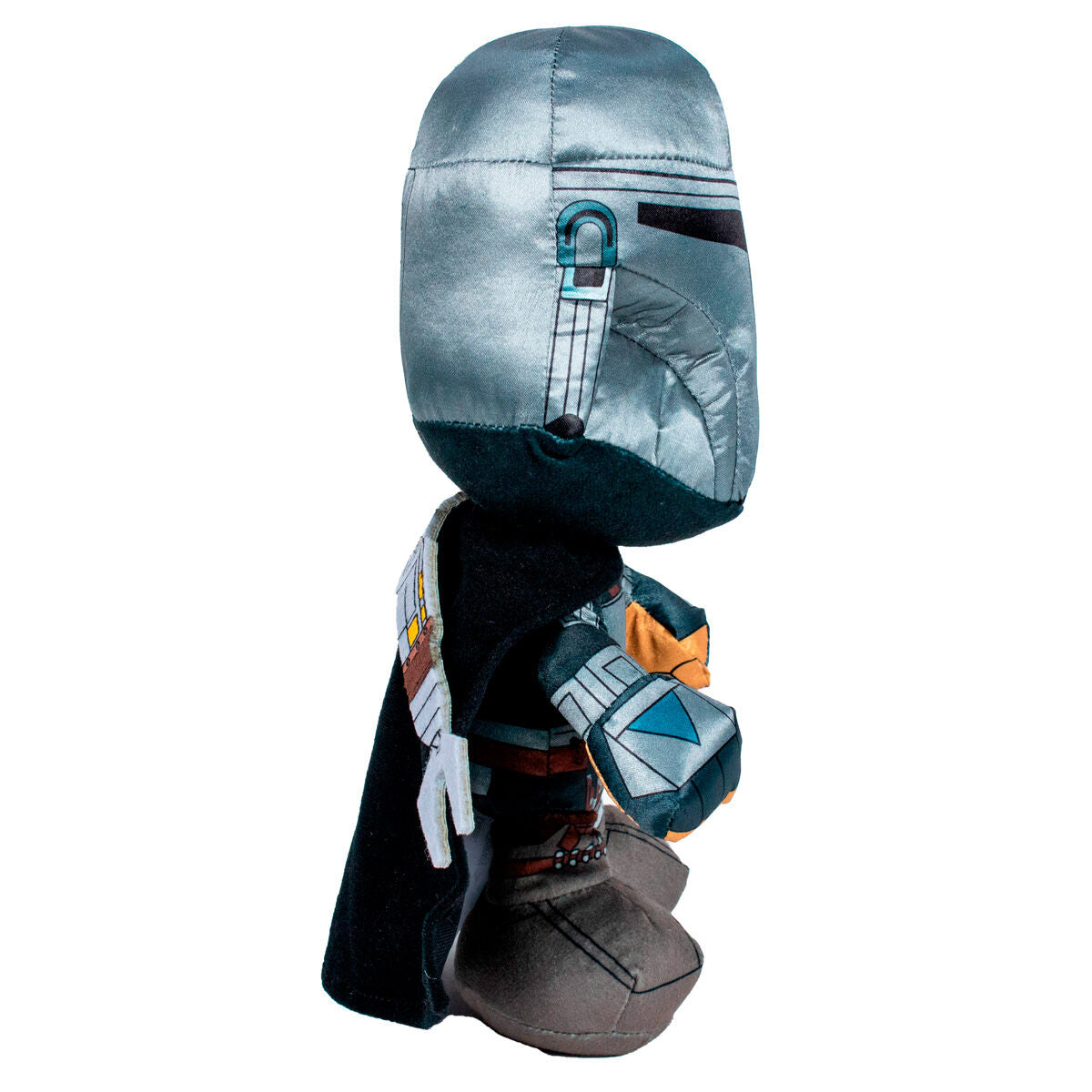 Peluche Warrior Mandalorian de Star Wars con casco y capa negra - 2