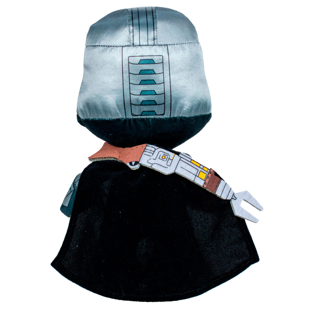 Peluche Warrior Mandalorian de Star Wars con casco y capa negra - 3