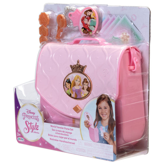 Bolso de viaje rosa Disney Princesas con llaves y dinero de juguete - 2