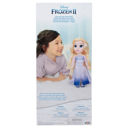 Muñeca Elsa de Frozen 2 con vestido blanco, azul y lila - 3