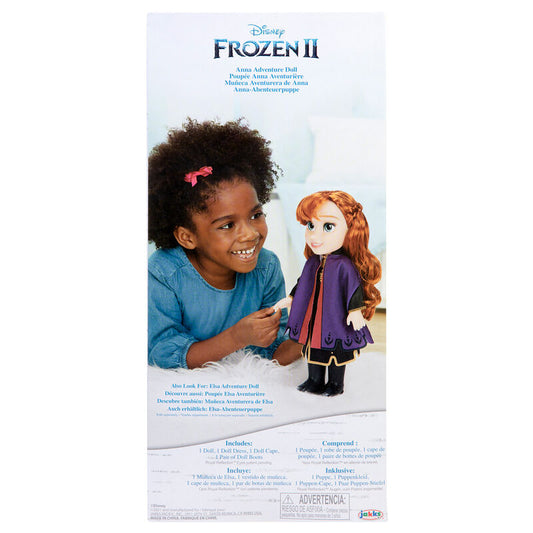 Muñeca Anna de Disney Frozen II de 38 cm con capa morada en caja - 3